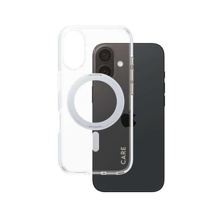 CARE Backcover Feature Kickstand (iPhone 16, Transparente)