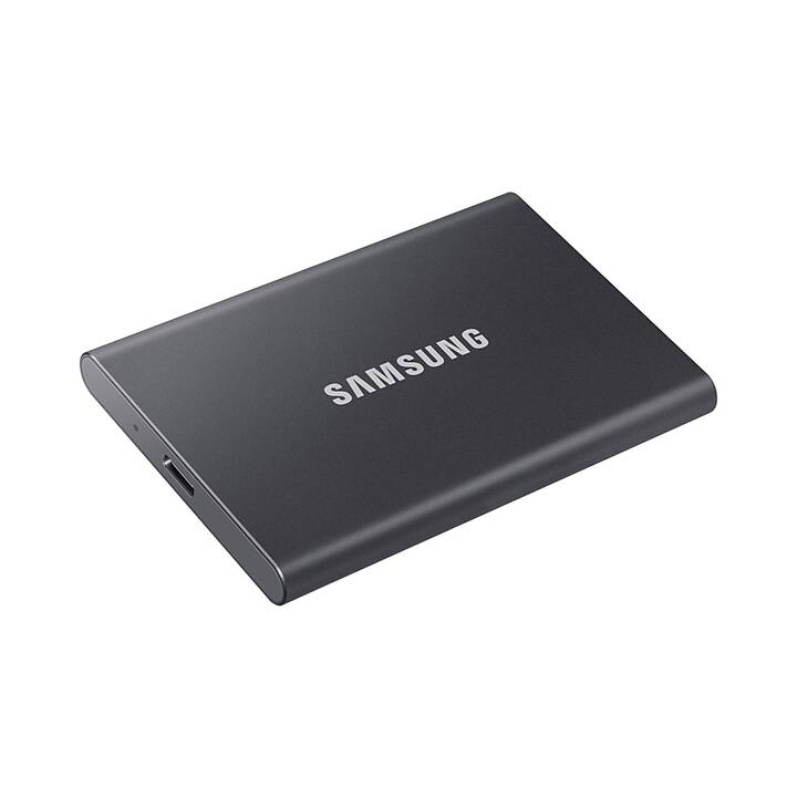 SAMSUNG Portable SSD T7 (USB de type C, 2000 GB, Gris titane, Gris)