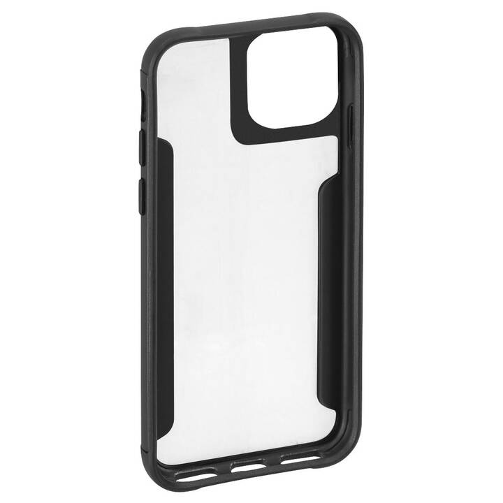 HAMA Backcover Metallic Frame (iPhone 14 Plus, Transparent, Schwarz)