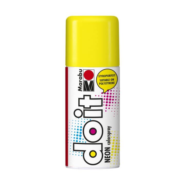 MARABU Spray de couleur Do it (150 ml, Jaune, Jaune néon, Multicolore)