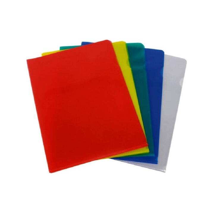 OFFICE FOCUS Dossiers chemises (Transparent, Rouge, A4, 100 pièce)