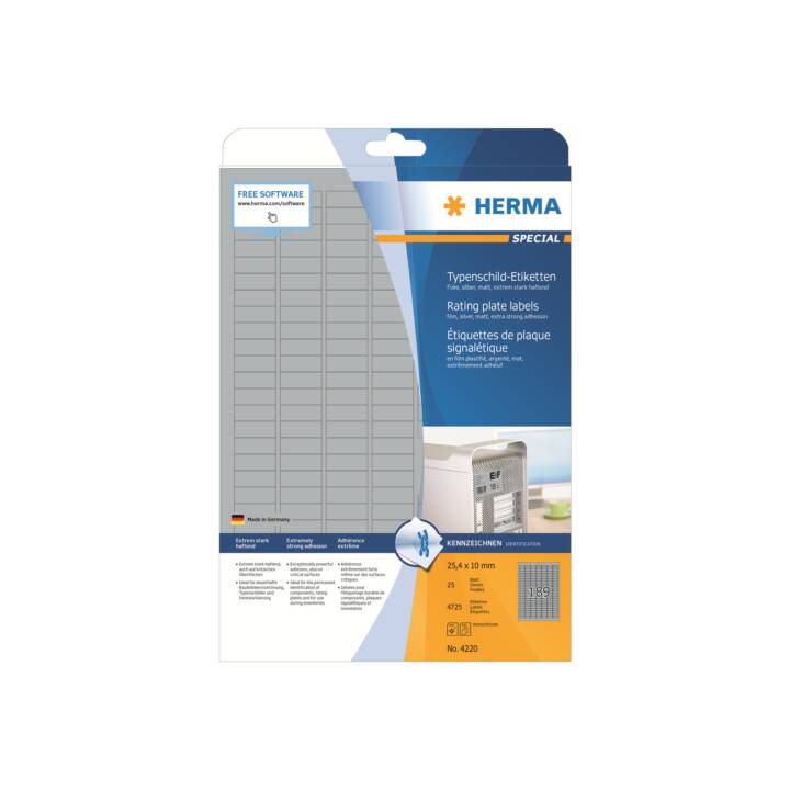 HERMA Foglie etichette per stampante (10 x 25 mm)