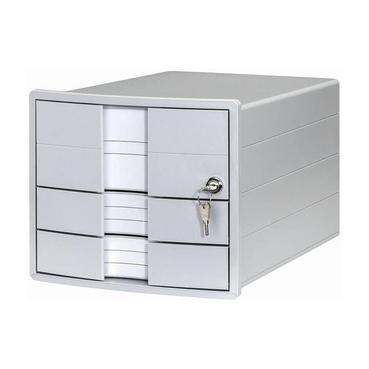 HAN Büroschubladenbox Impuls  (A4, C4, 28 cm  x 36.7 cm  x 23.5 cm, Grau)