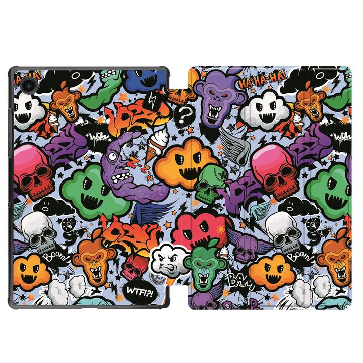 EG coque pour Samsung Galaxy Tab A8 10.5" (2021) - graffiti - multicolore