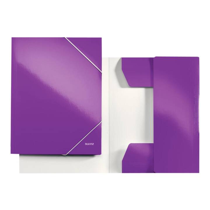 LEITZ Cartellina con elastico Wow (Viola, A4, 1 pezzo)