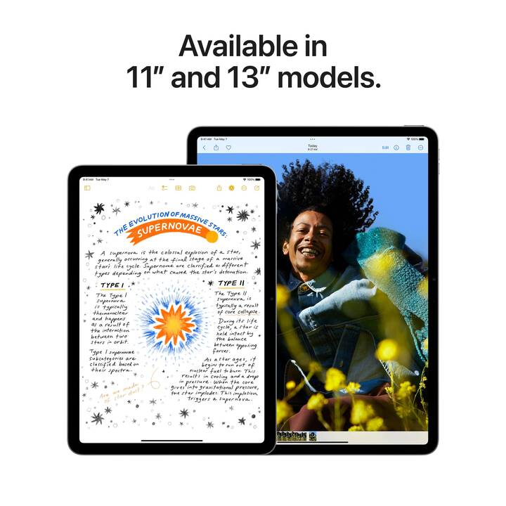 APPLE iPad Air 13 WiFi + Cellular 2024 (13", 128 GB, Gris sidéral)