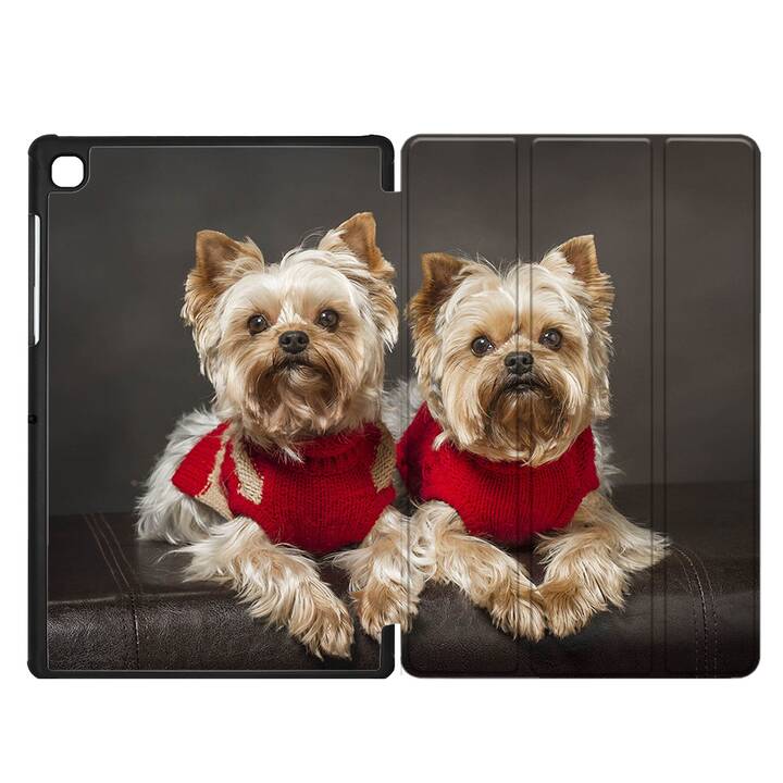 EG coque pour Samsung Galaxy Tab A7 Lite 8.7" (2021) - marron - chiens