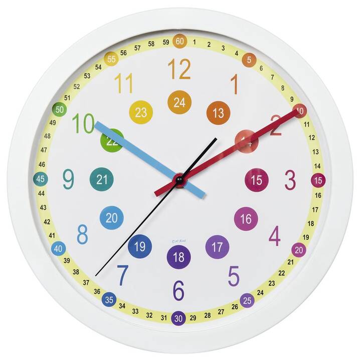 HAMA Easy Learning Horloge murale pour enfants (Analogique)