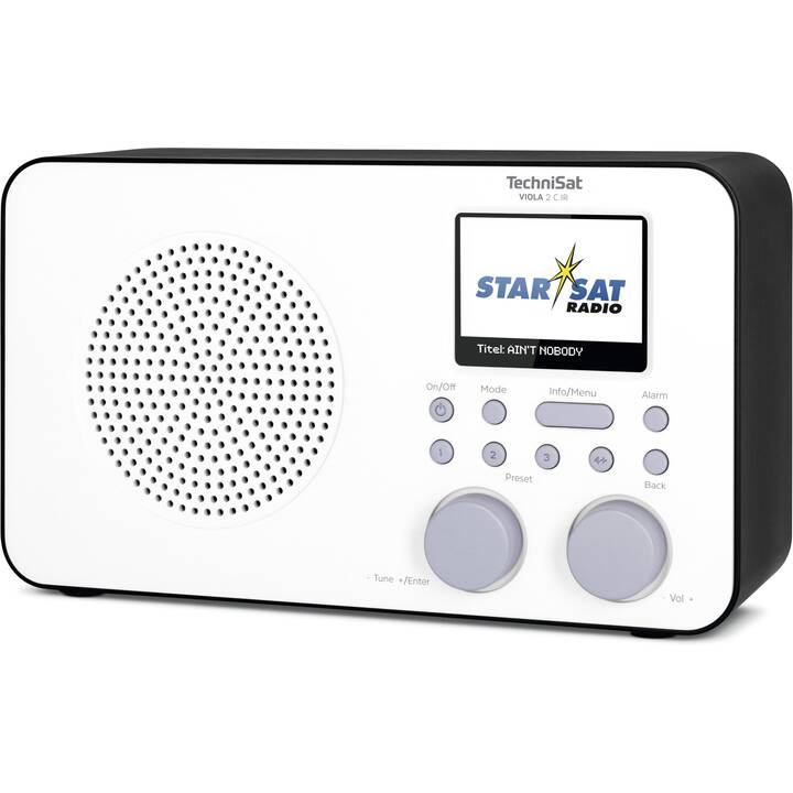 TECHNISAT Viola 2 C IR Internetradio (Schwarz, Weiss)