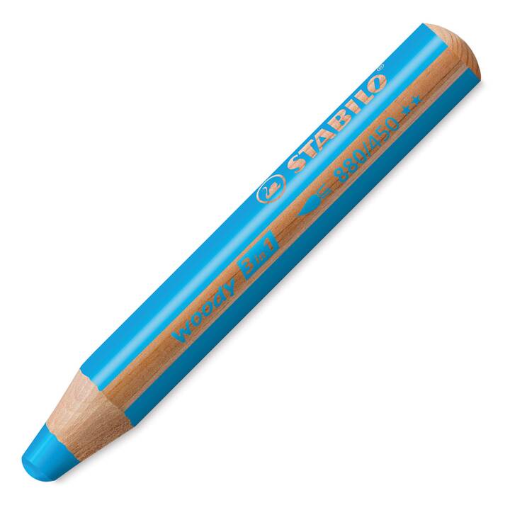 STABILO Crayons de couleur Woody 3 in (Bleu, 1 pièce)