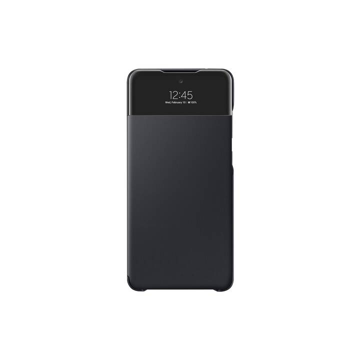 SAMSUNG Flipcover Smart Clear View Cover  (Galaxy A72, Antibactérien, Noir)