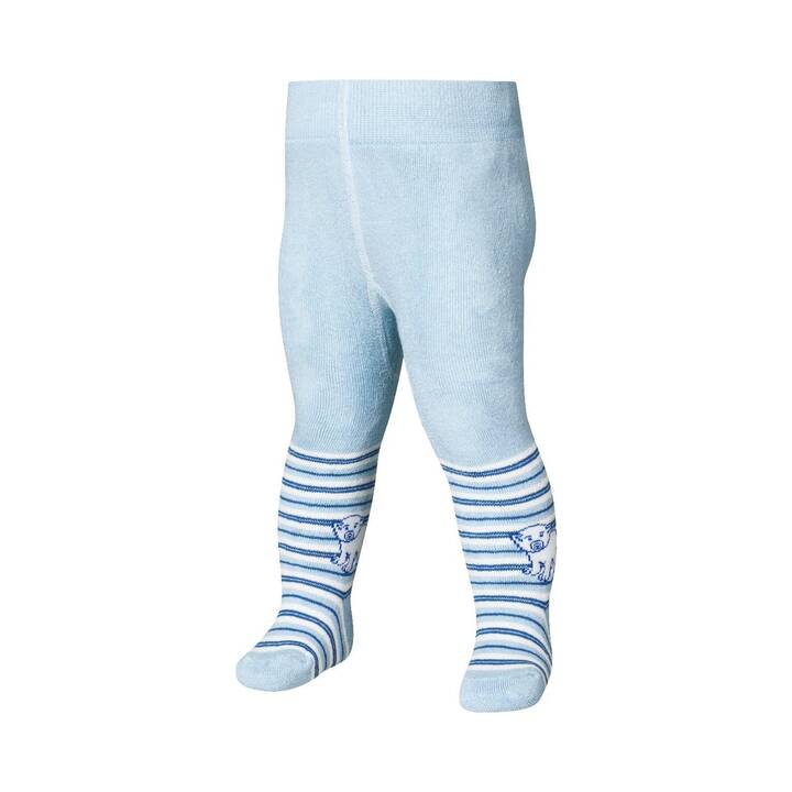PLAYSHOES Collant pour bébé (74-80, Bleu)