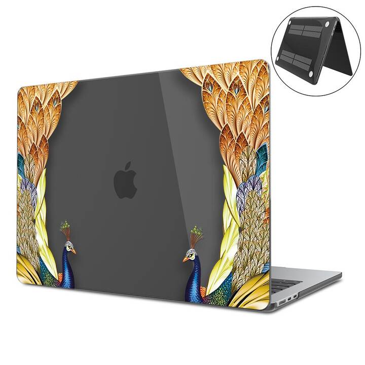 EG Hardcase (MacBook Air 13" M2 2022, Uccelli, Transparente, Nero)