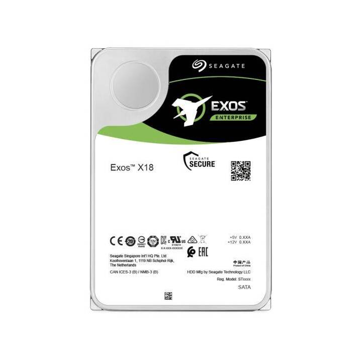 SEAGATE Exos X18 (SATA-III, 12000 GB, Grün)