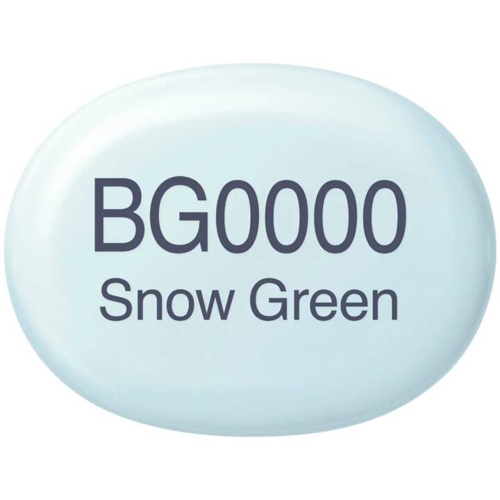 COPIC Marqueur de graphique Sketch BG0000 Snow Green (Vert, 1 pièce)