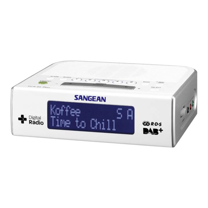 SANGEAN ELECTRONICS DCR-89+ Radio-réveil (Blanc)