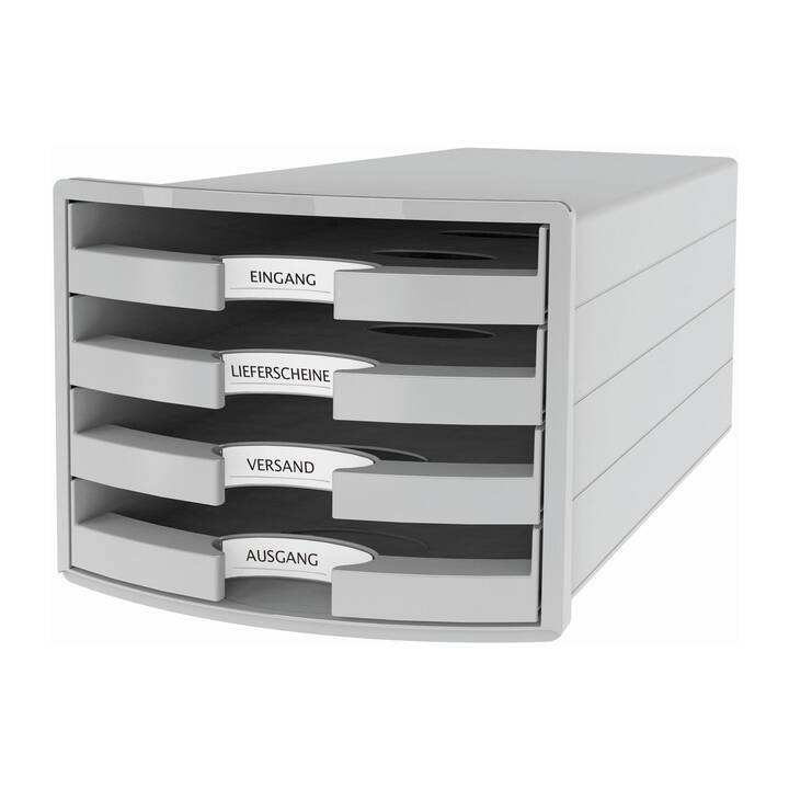 HAN Büroschubladenbox Impuls (A4, C4, Grau)
