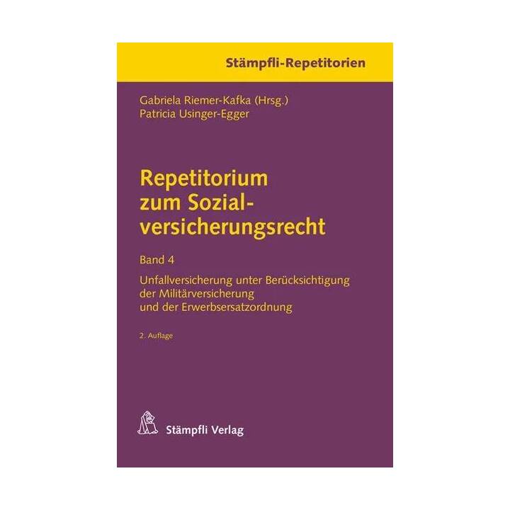 Repetitorium zum Sozialversicherungsrecht Band 4