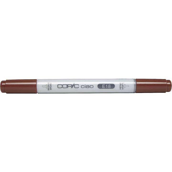 COPIC Marqueur de graphique Ciao E18 Copper (Brun, 1 pièce)