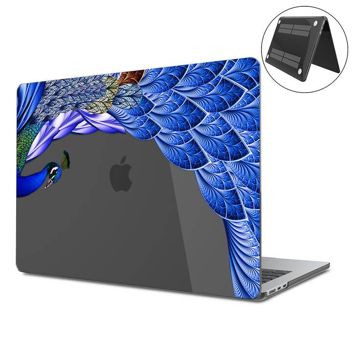 EG Coque rigide (MacBook Air 13" M2 2022, Oiseaux, Transparent, Noir)