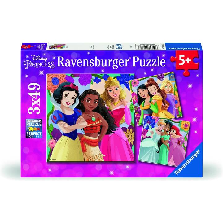 RAVENSBURGER Disney Girl Power! Puzzle (3 x 49 Teile)