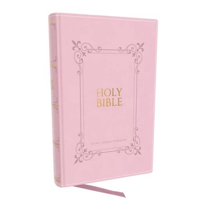KJV Holy Bible: Large Print with 53,000 Center-Column Cross References, Pink Leathersoft, Red Letter, Comfort Print (Thumb Indexed): King James Version