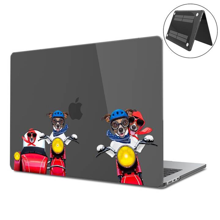 EG Coque rigide (Macbook Air 15" M2 2023, Chiens, Transparent)