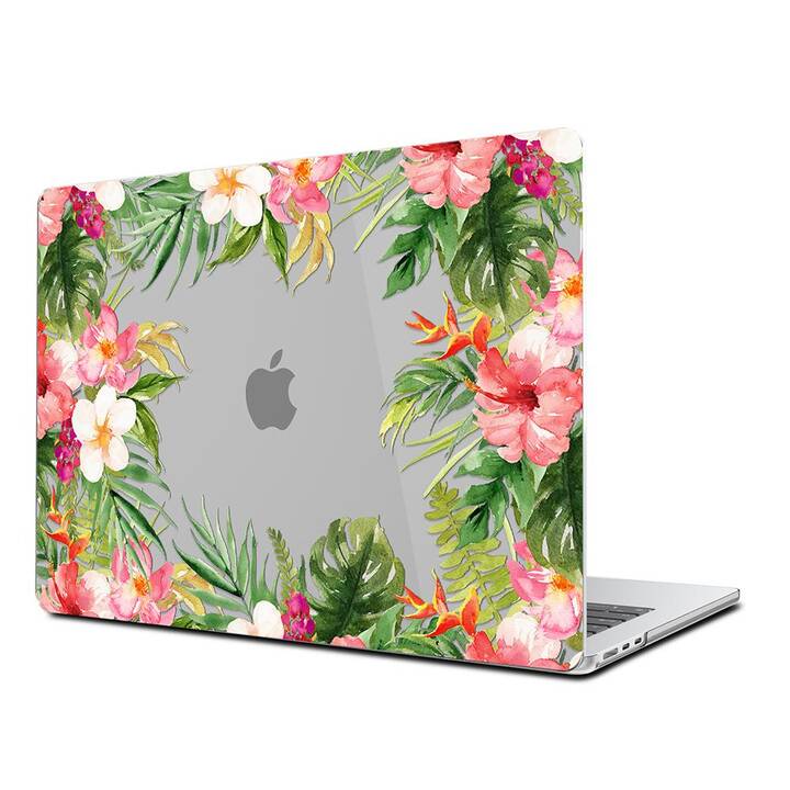 EG Coque rigide (Macbook Air 15" M2 2023, Fleurs, Rose)