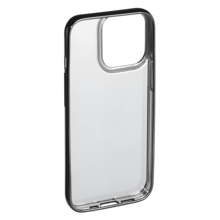 HAMA Backcover Clear&Chrome (iPhone 13 Pro, Black, Transparent)