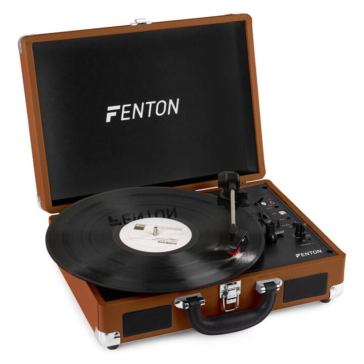 FENTON RP115F Tourne-disque (Brun, Noir, Brun clair)
