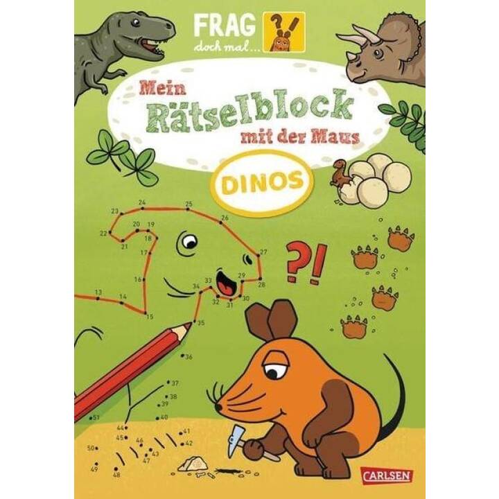 Frag doch mal ... die Maus: Mein Rätselblock mit der Maus - Dinos