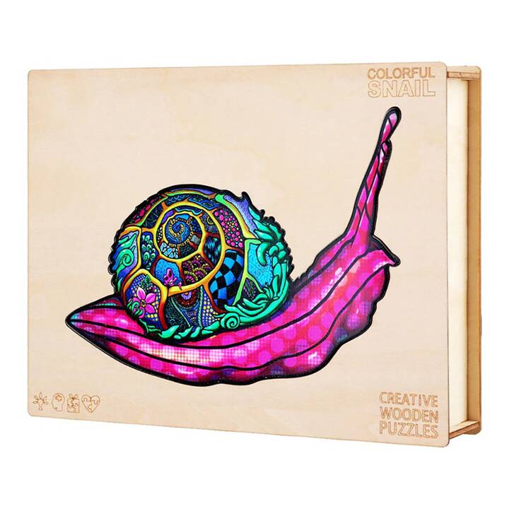 EG puzzle (135 pièces) - rose - escargot
