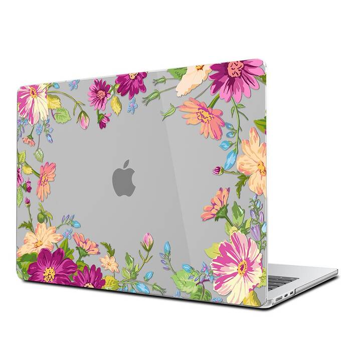 EG Coque rigide (Macbook Air 15" M2 2023, Fleurs, Rose)