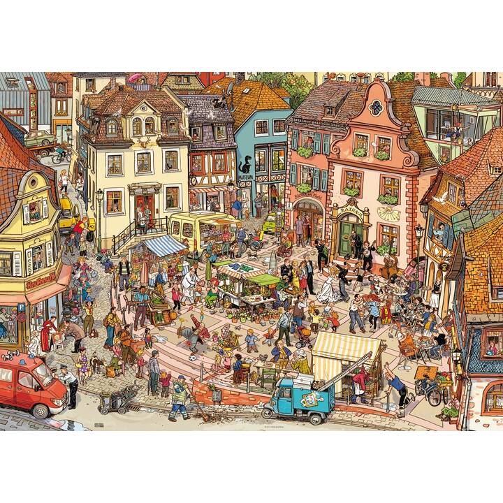 HEYE KALENDER Market Place Puzzle (1000 x)