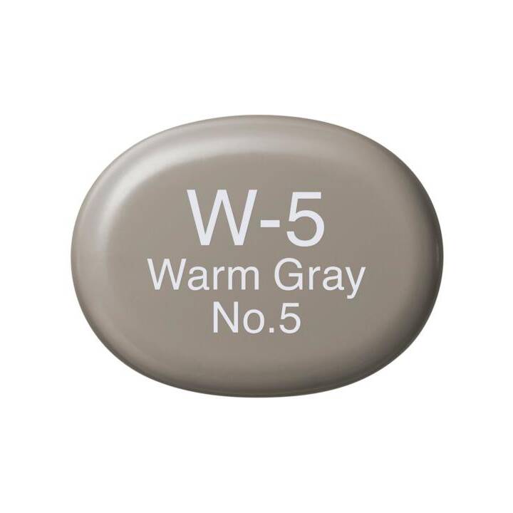 COPIC Grafikmarker Sketch W-5 Warm Grey No.5 (Grau, 1 Stück)