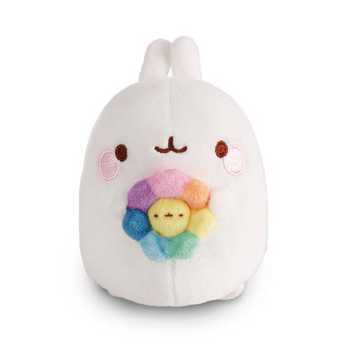 NICI Lapin (12 cm, Blanc, Multicolore)