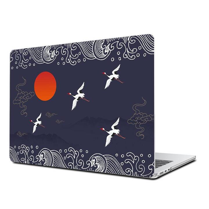 EG Coque rigide (MacBook Air 13" M2 2022, Oiseaux, Bleu)