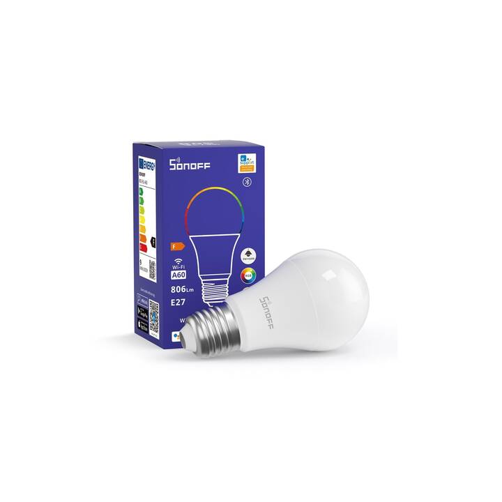 SONOFF LED Birne B05-BL-A60 (E27, WLAN, Bluetooth, 9 W)