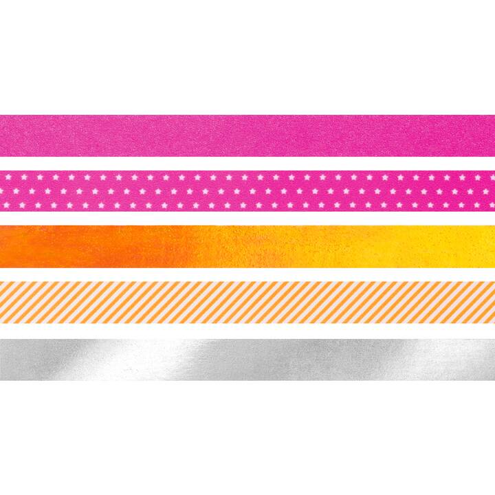 HEYDA Ruban  textile Set (Multicolore, 3 m)