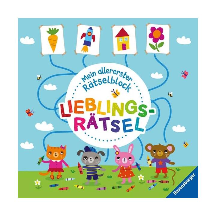 Ravensburger Mein allererster Rätselblock - Lieblingsrätsel - Rätselblock für Kinder ab 3 Jahren