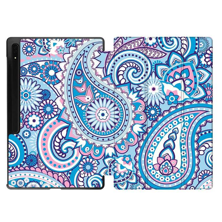 EG Housse (11", Galaxy Tab S9, Mandala, Bleu)