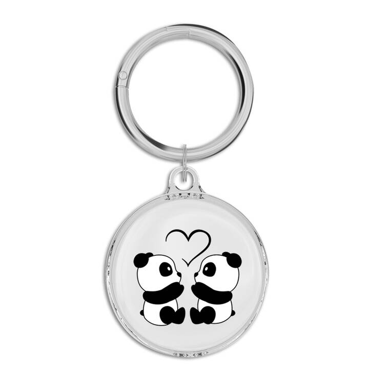 EG AirTag Etui - Panda (4er Set)