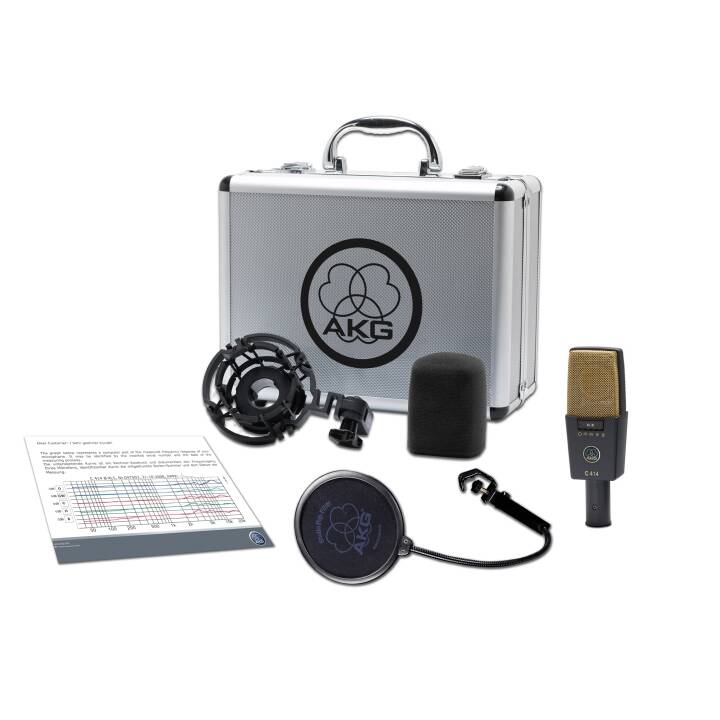 AKG C414 XLII Microfono da mano (Oro, Grigio)