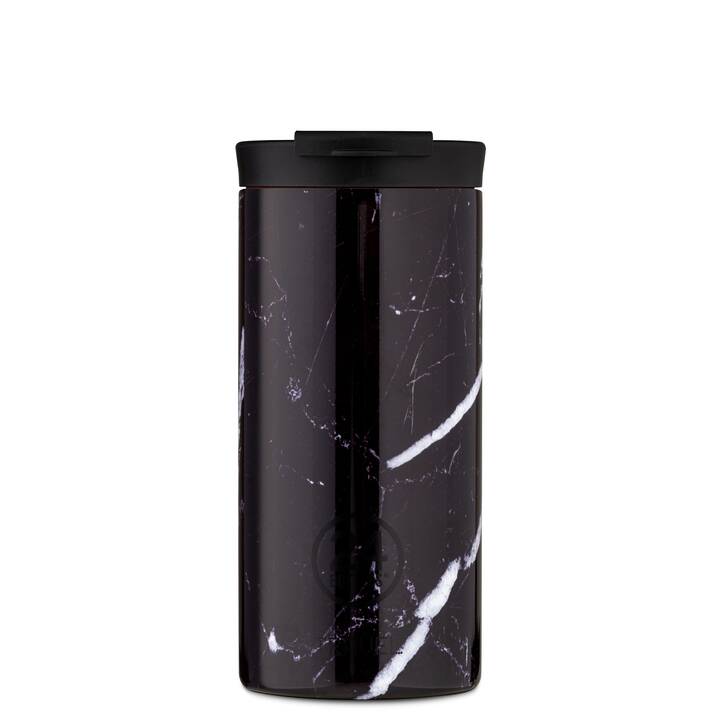 24BOTTLES Thermobecher Travel Tumbler (0.6 l, Schwarz, Weiss)