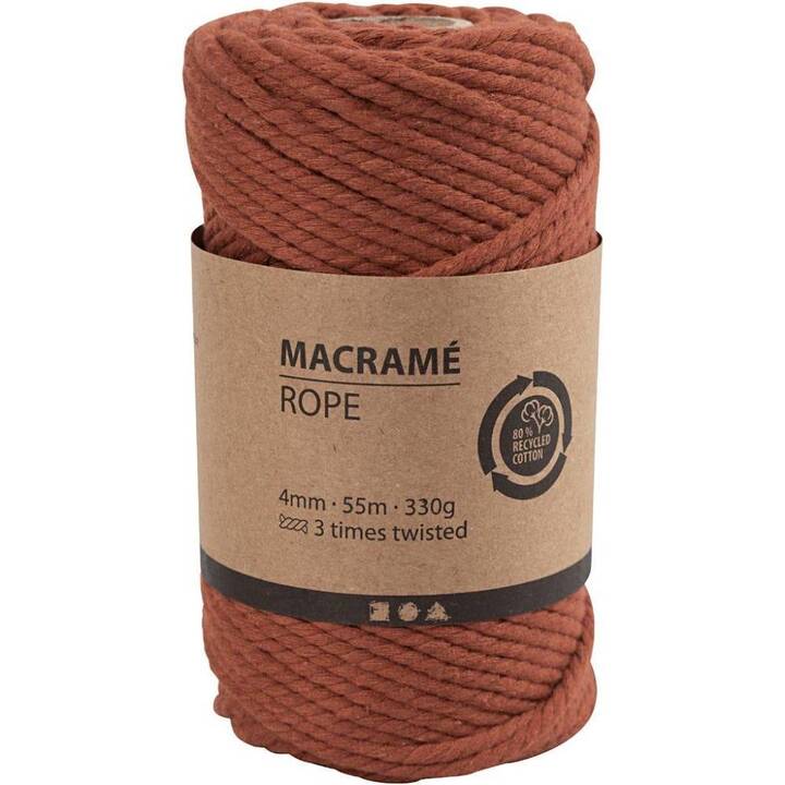 CREATIV COMPANY Wolle Macramé (330 g, Orange)