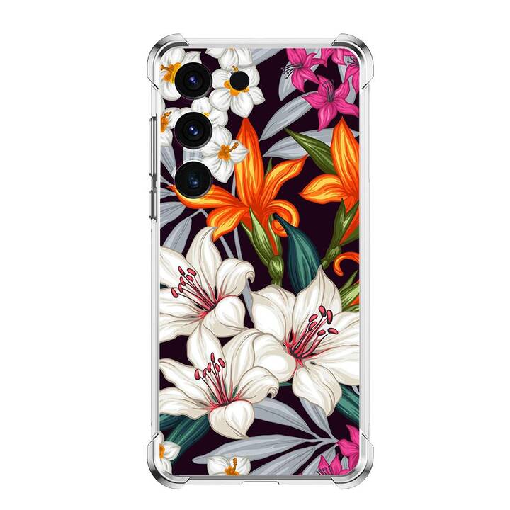 EG Backcover (Galaxy S23+, Blumen, Mehrfarbig)