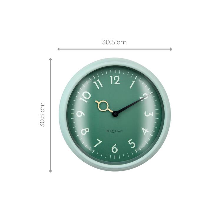 NEXTIME Golden Hour Horloge murale (Analogique, 30.5 cm)