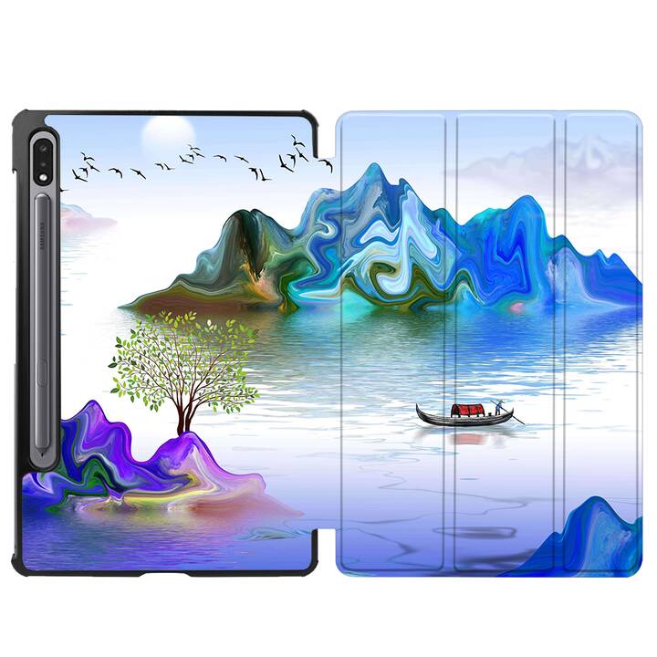 EG Schutzhülle (11", Galaxy Tab S8, Landschaft, Violett)