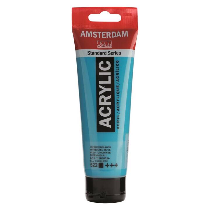 TALENS Couleur acrylique Amsterdam (120 ml, Bleu, Turquoise, Multicolore)