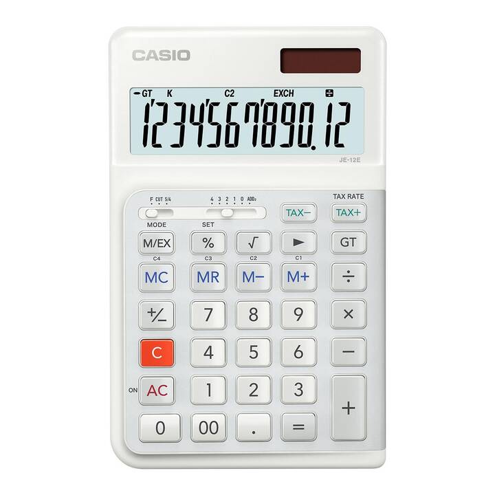 CASIO JE-12E-WE Tischrechner